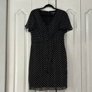 Ralph Lauren Black Polka Dot Dress